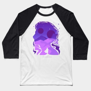 Paul Atreides on Arrakis, Double Exposure Minimalist Illustration Baseball T-Shirt